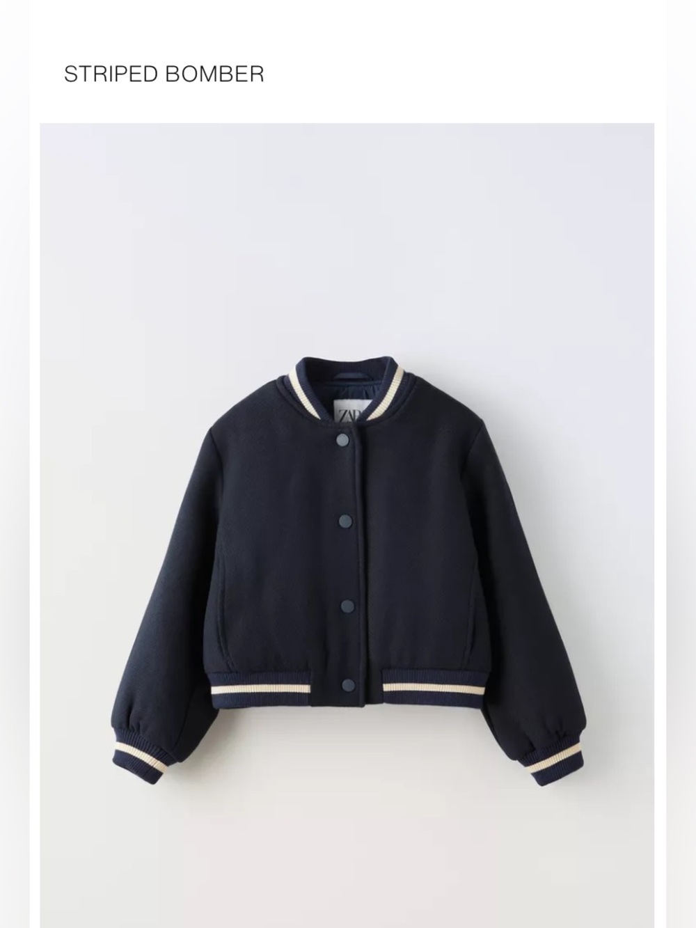 Kids striped bomber jacket!